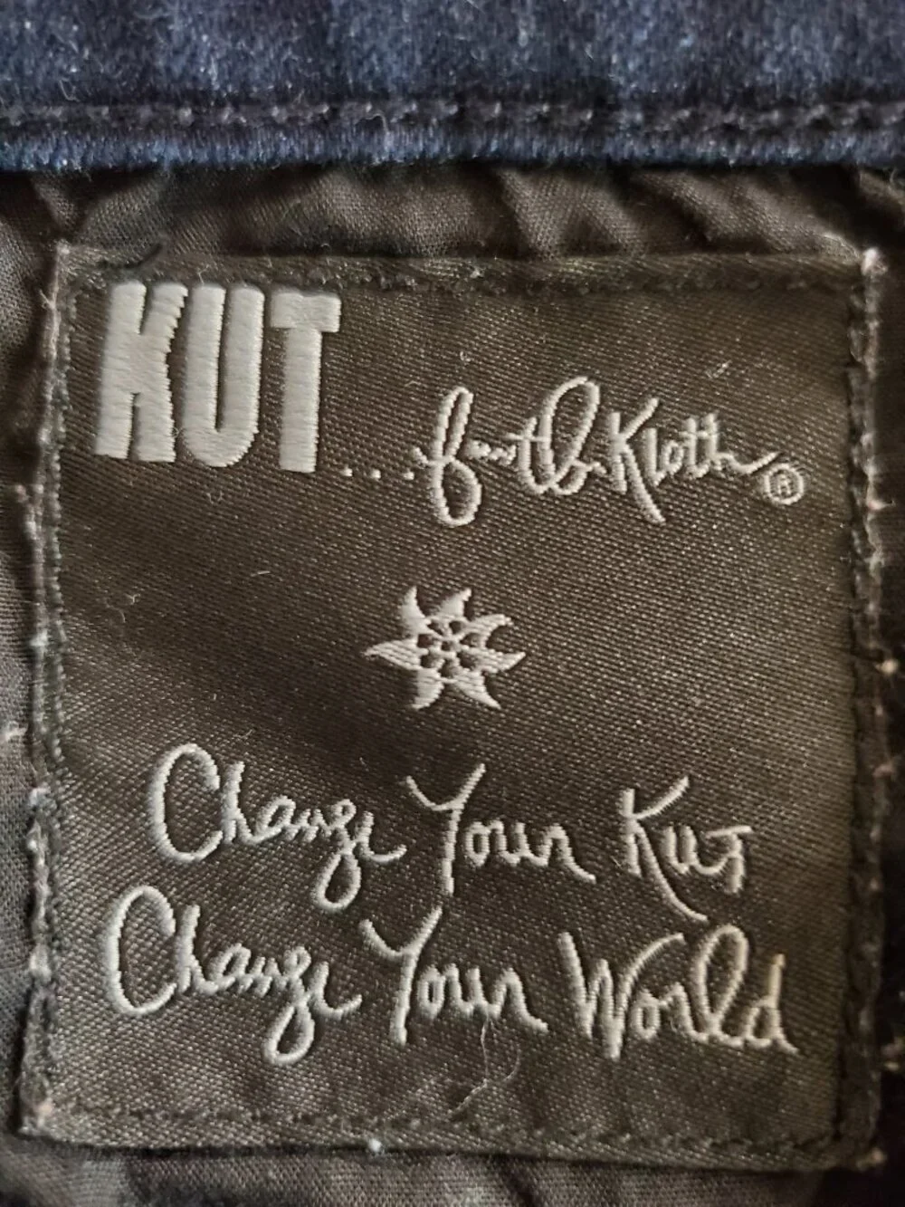 KUT from the Kloth SZ 10 Stretch Denim Bermuda Blue Jean Shorts
